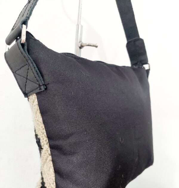 Handbag crochet and leather Sage - Image 3