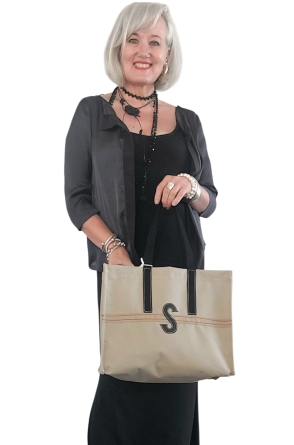 Monogram shopper bag Mirea - Image 4