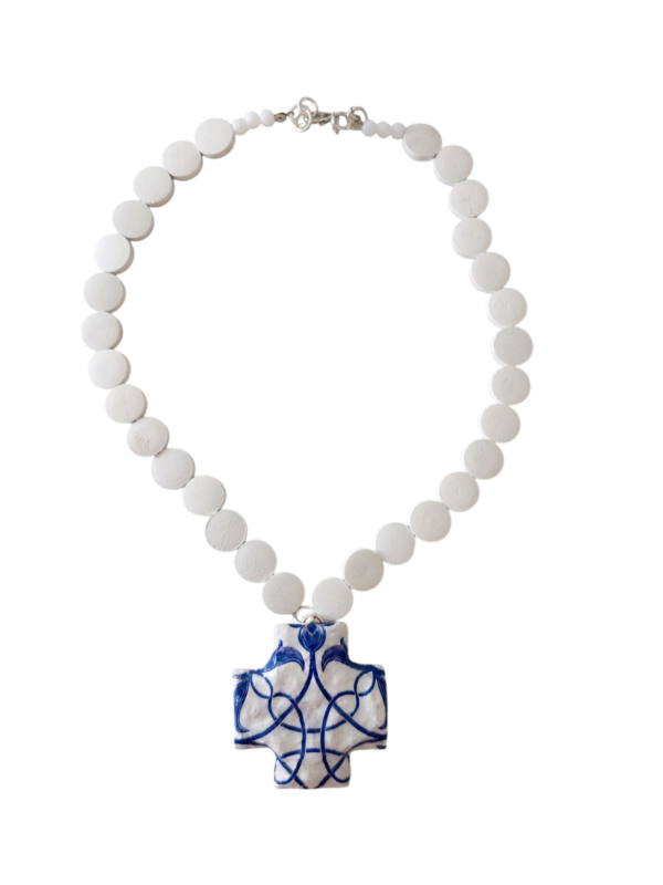 Necklace Blue and white - Image 3